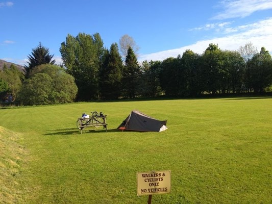 Cumberlands campsite loch ness